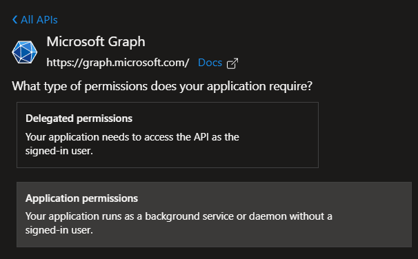 Add Microsoft Graph permissions